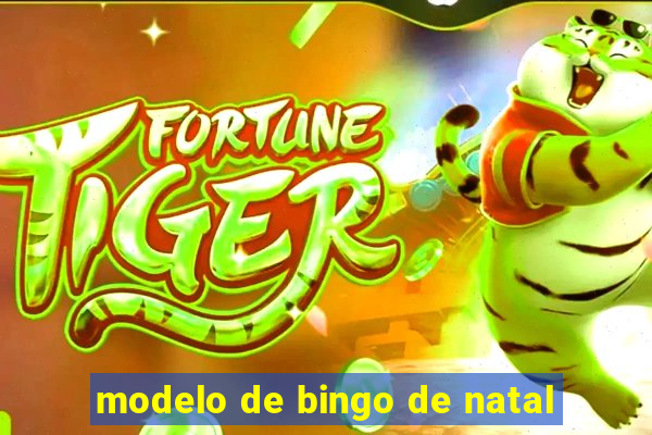 modelo de bingo de natal