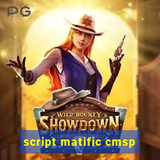 script matific cmsp