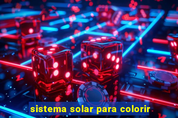 sistema solar para colorir