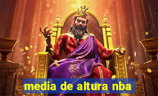 media de altura nba